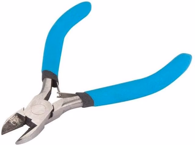 Bluespot Tools Steel Mini Side Cutter Pliers with Blue Soft Grip