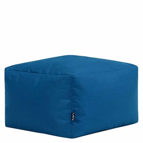 Bean Bag Bazaar Indoor and Outdoor Bean Bag Footstool in Petrol Green