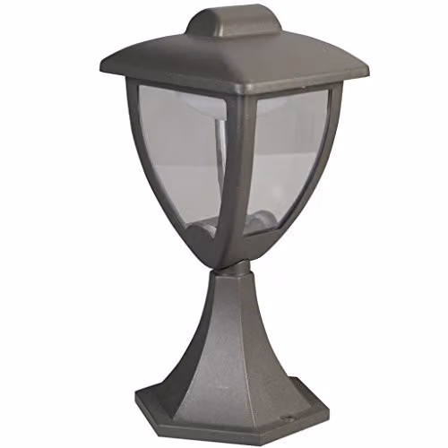 Luxform Luxembourg Anthracite Aluminium Post Light for Garden and Terrace – 1