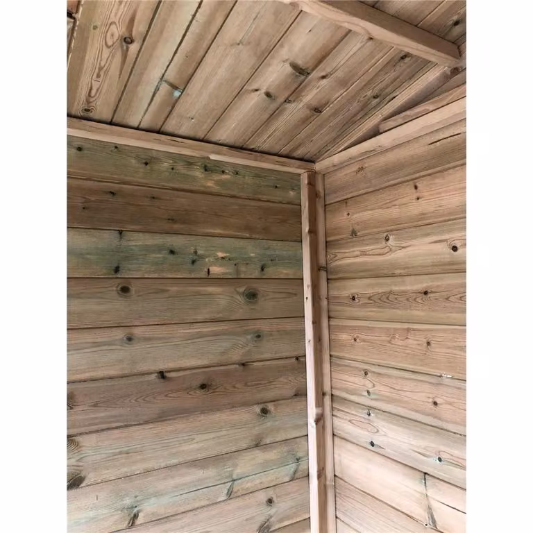 Marlborough Pressure Treated Summerhouse with Long Windows in Natural Brown