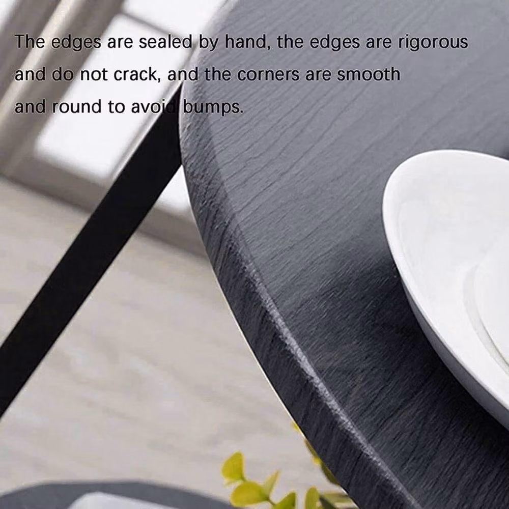 EONLION Black Round Side Table and Plant Stand with X-Frame Design, Height: 100 cm – 2