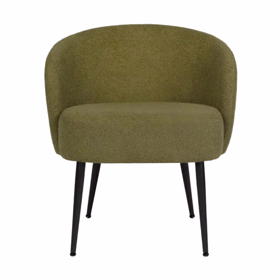 Home Garden Direct Comodo Armchair in Green Boucle Teddy Fleece Fabric – 2