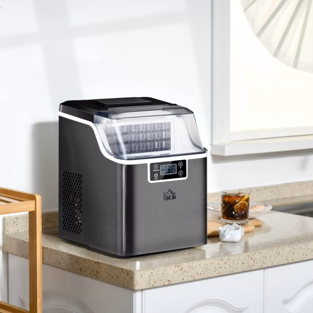 Rolipo Compact Ice Machine with LCD Digital Display, Black – 2