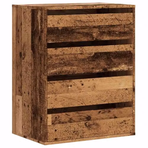 vidaXL Corner Chest of Drawers in Old Wood Brown, W/D/H: 60 x 41 x 76 cm – 1