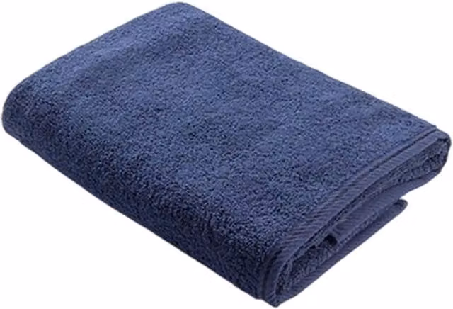 ARTG Navy Blue Cotton Terrycloth Beach Towel with Border – 1