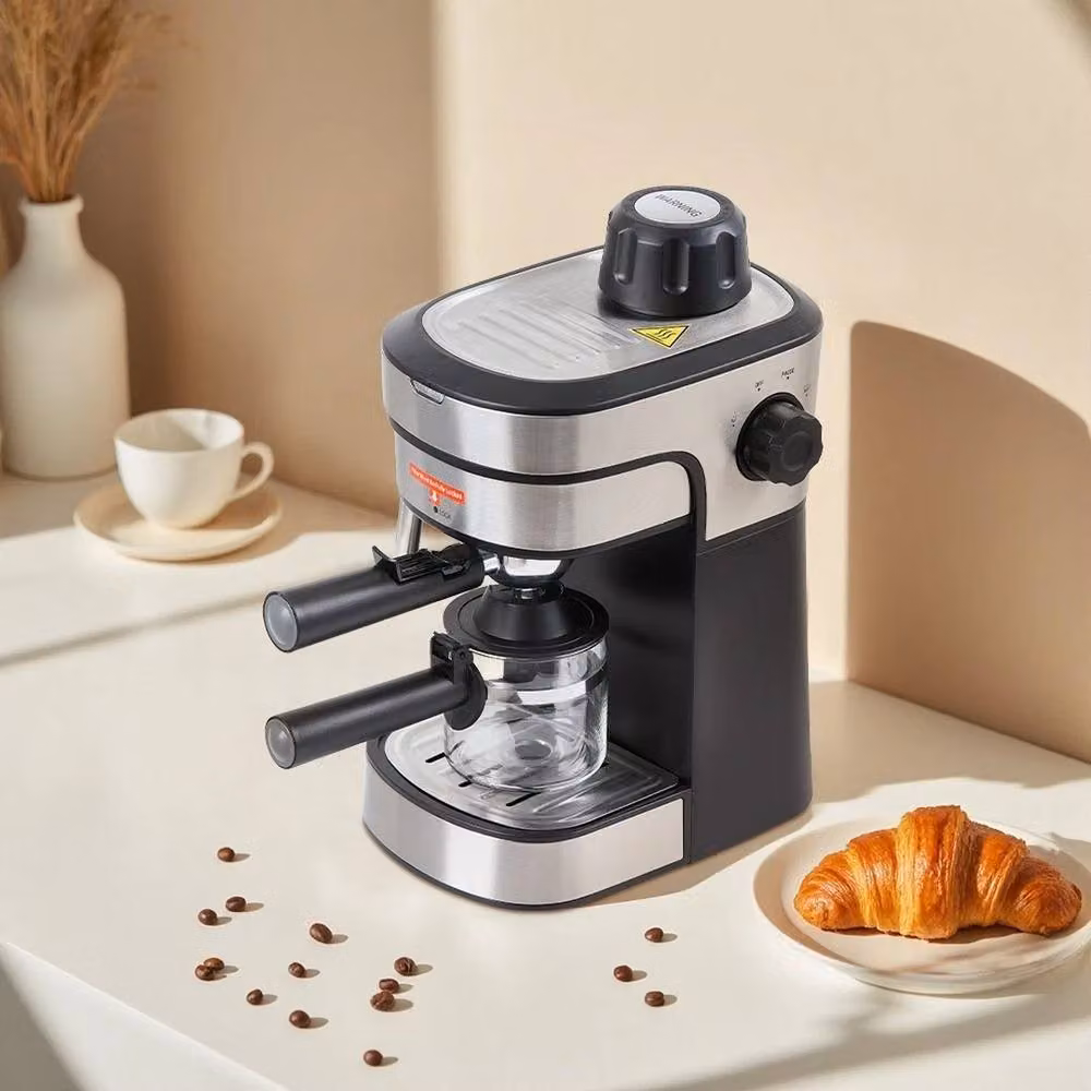 EONLION Barista Espresso Coffee Maker Machine in Black with Stainless Steel Finish – 3