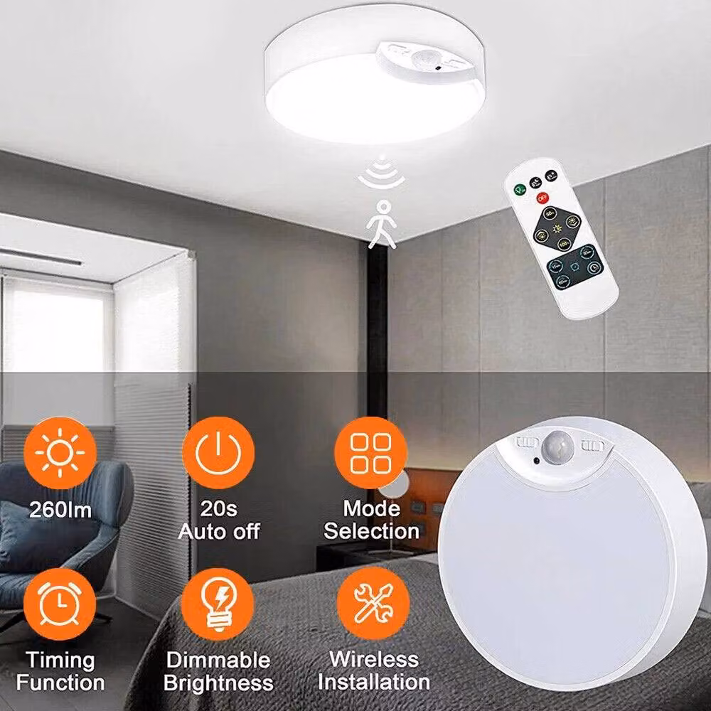 EONLION White LED Ceiling Light with PIR Motion Sensor – 3