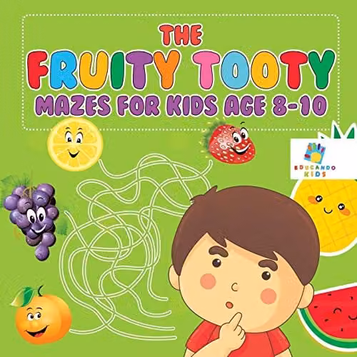 Educando Kids Fruity Tooty Mazes for Children, Multicolour, 21.59 cm