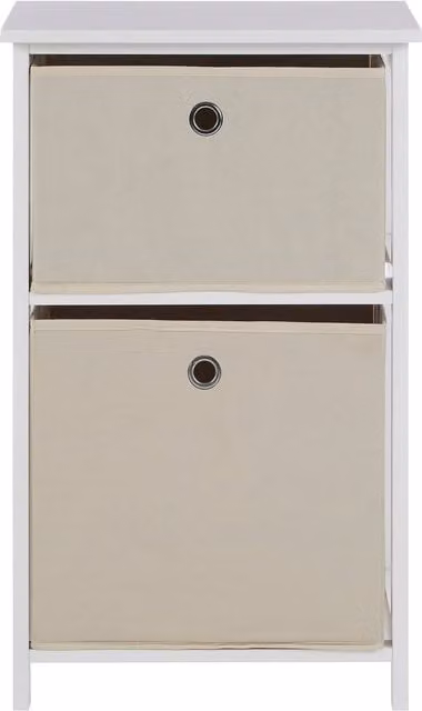 Orsina Scandinavian Style Fabric Drawer Cabinet in Grey