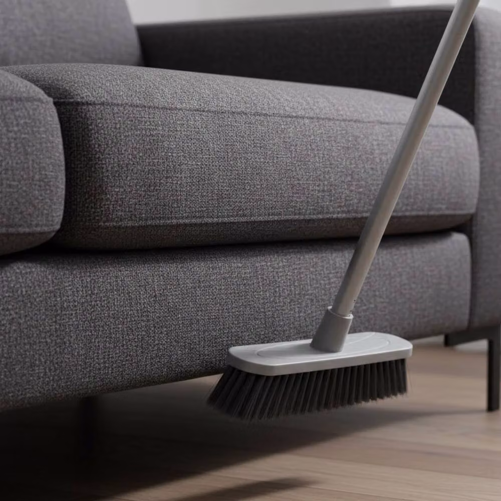 Bedsland Grey Broom with Mixed Soft and Hard Bristles for Indoor and Outdoor Cleaning – 5