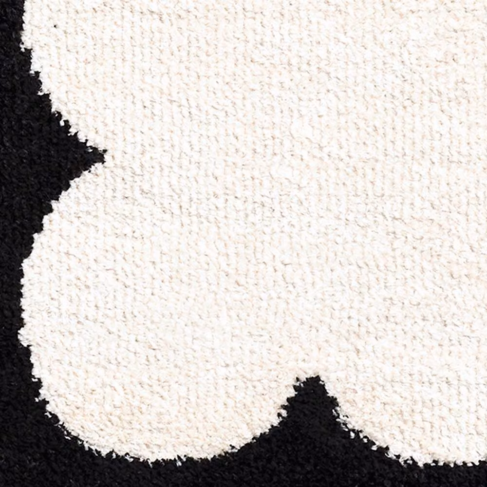 Livabliss Fossay Shag Washable Modern High Pile Living Room Rug in Black and Pink, W: 160 cm, D: 215 cm – 5