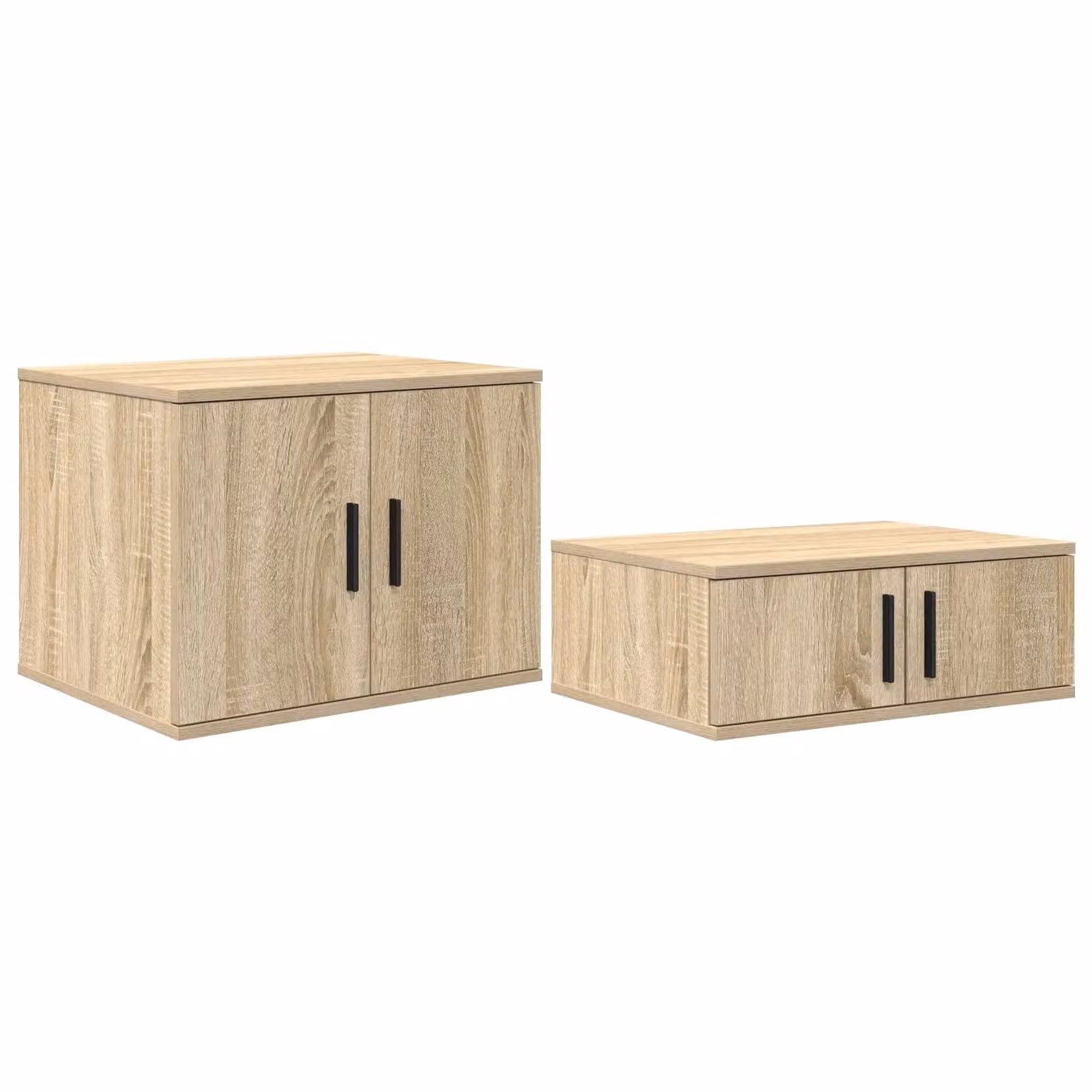 Berkfield Home Sonoma Oak Storage Cabinet in Beige, W: 103 cm, D: 41 cm, H: 40 cm – 1