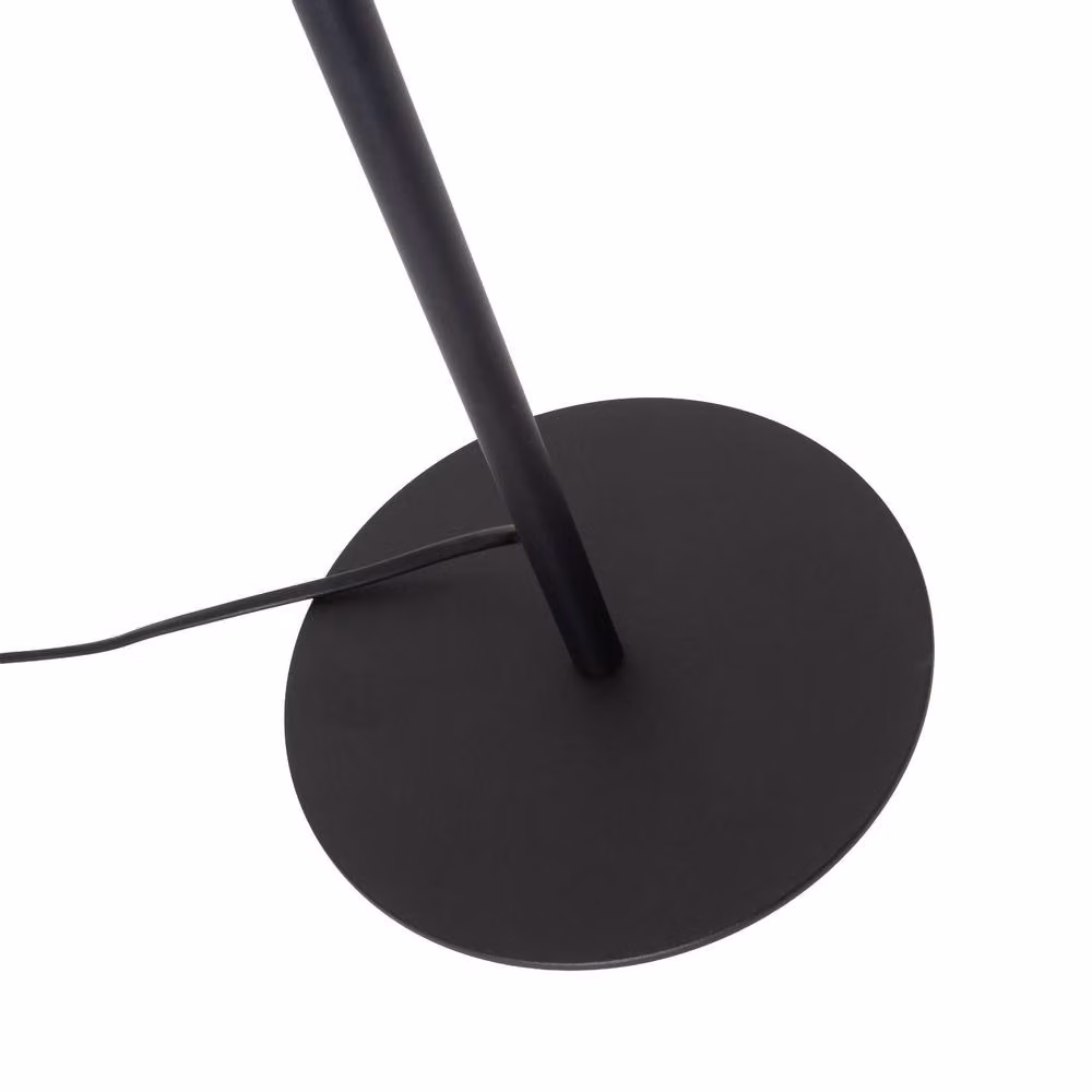 Happy Homewares Modern Adjustable Metal Floor Lamp in Black and Gold/Brass with GU10 LED Support – 2