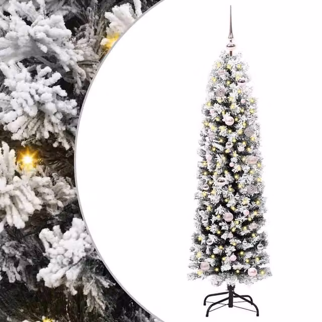 Berkfield Home Artificial Green Christmas Tree with 150 LEDs and Stand, Height: 150 cm – 1
