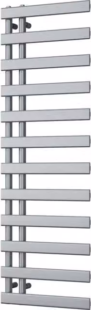 Agar Silver Wall Mounted Towel Radiator, Height: 156.4 cm