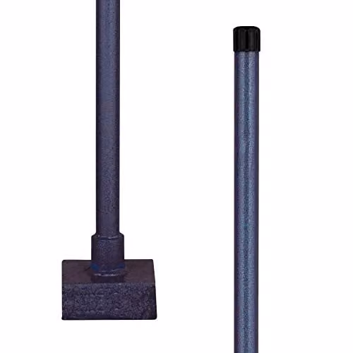 PDL Pegdev 10lb All Steel Square Tarmac Asphalt Rammer in Blue and Black with Tubular Handle – 1