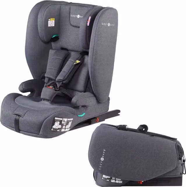 Cozy N Safe Cygnus i-Size Foldable Child Car Seat with ISOfix, Grey