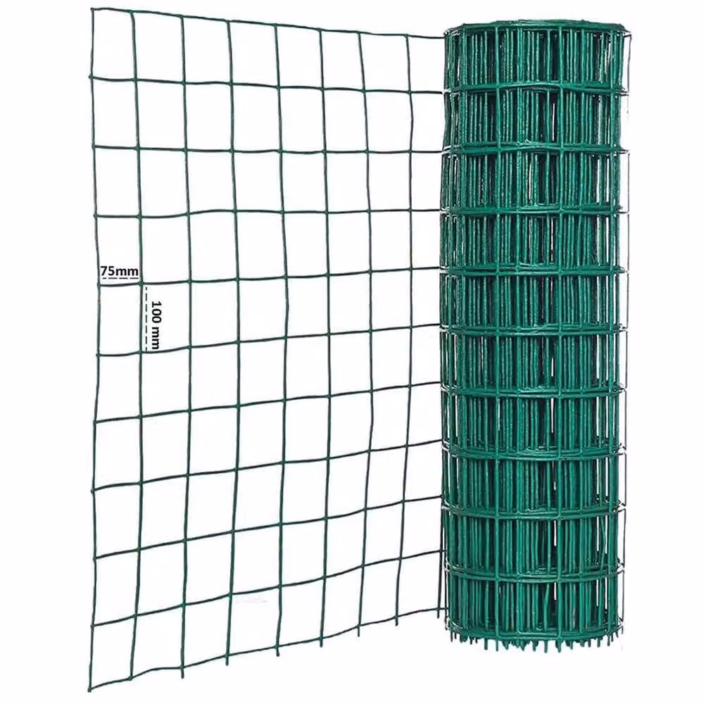 NESTLUNE Green PVC Coated Hot Dipped Galvanised Steel Wire Fence – 4