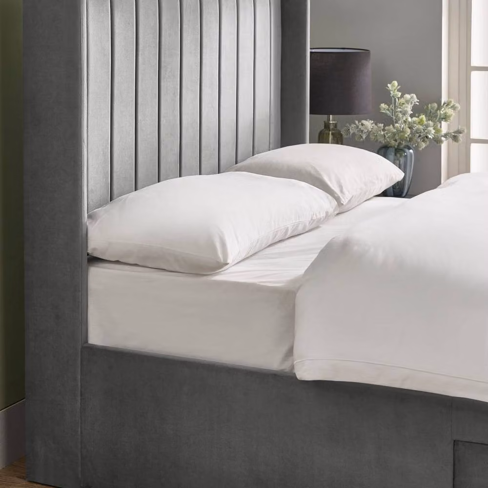 Cheshire Coral Steel Grey Dual Storage Door Bed - Double (Width: 135 cm) – 6