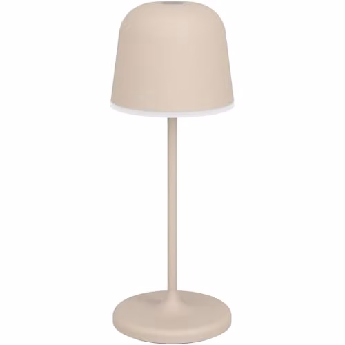 Loops Modern LED Table Lamp in Beige with Adjustable Touch Control and E27 Bulb Included – 1