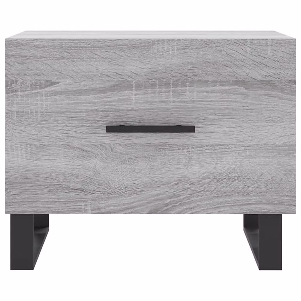 Berkfield Home Set of 2 Grey Sonoma Decorative Coffee Tables, W/D/H: 50 x 50 x 40 cm – 2