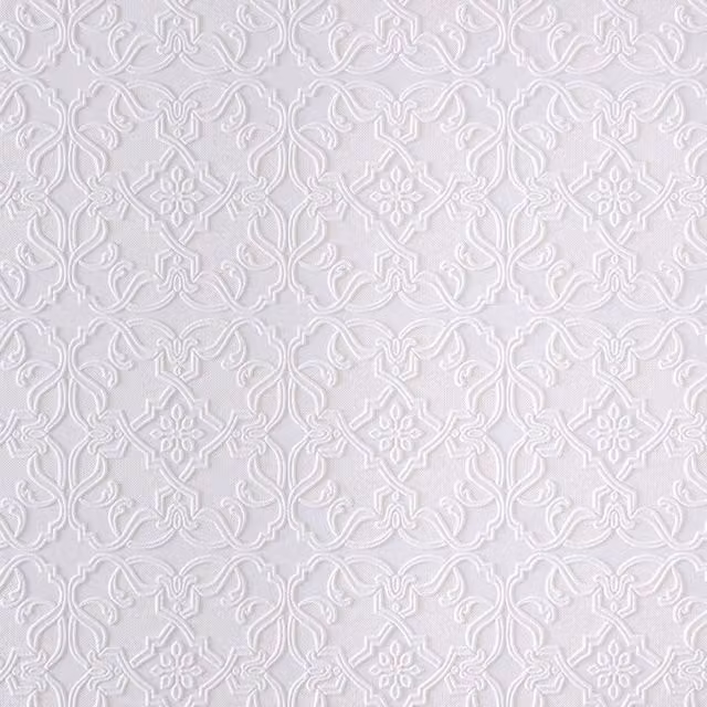 Anaglypta Maxwell Plain Textured Vinyl Wallpaper in White and Beige