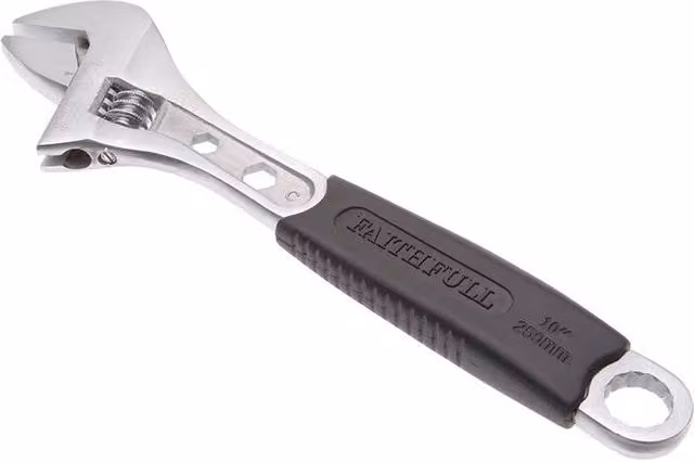 Faithfull Contract Adjustable Spanner, Grey – 2