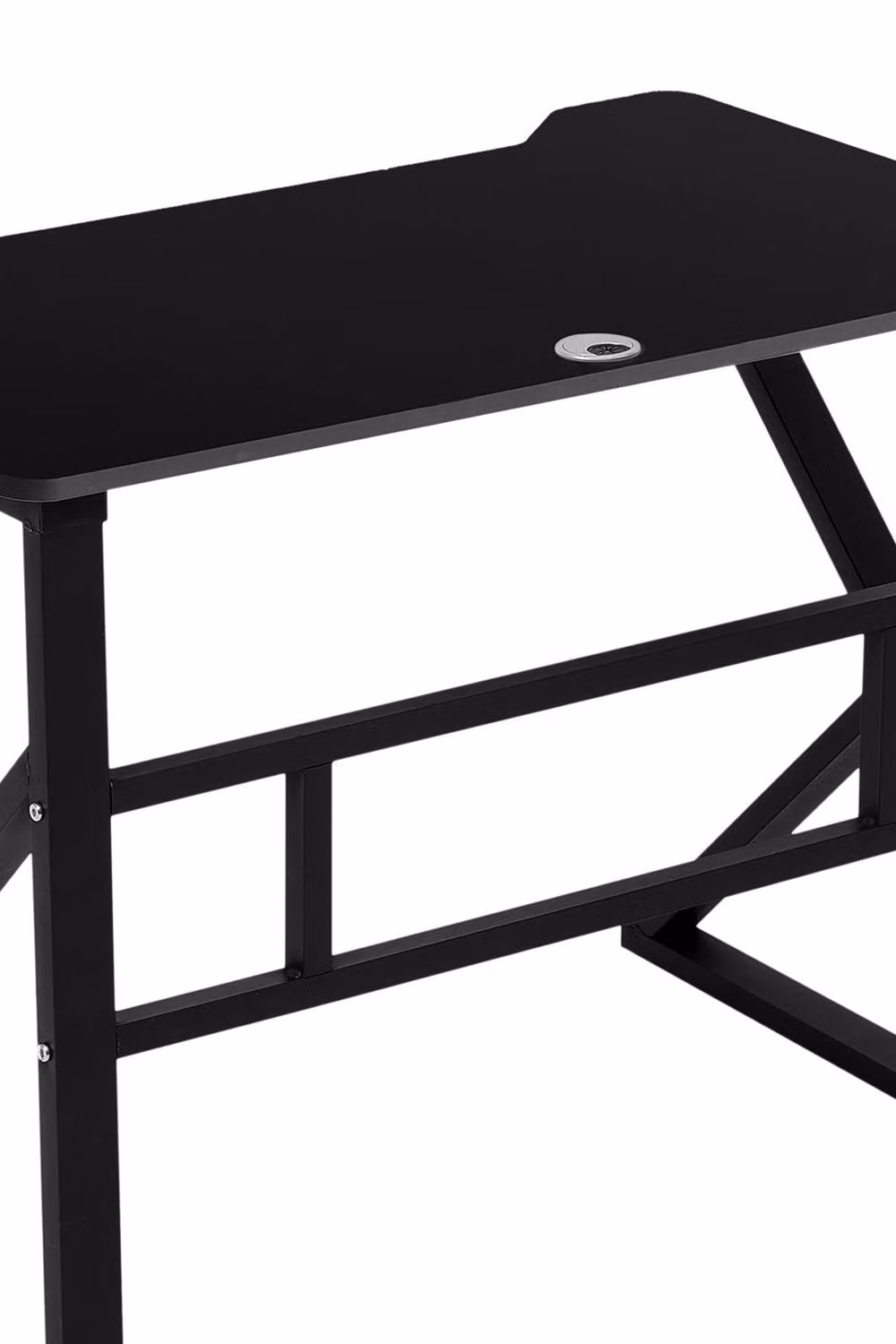 Living and Home K-shaped Compact Computer Desk and Workstation in Black – 3