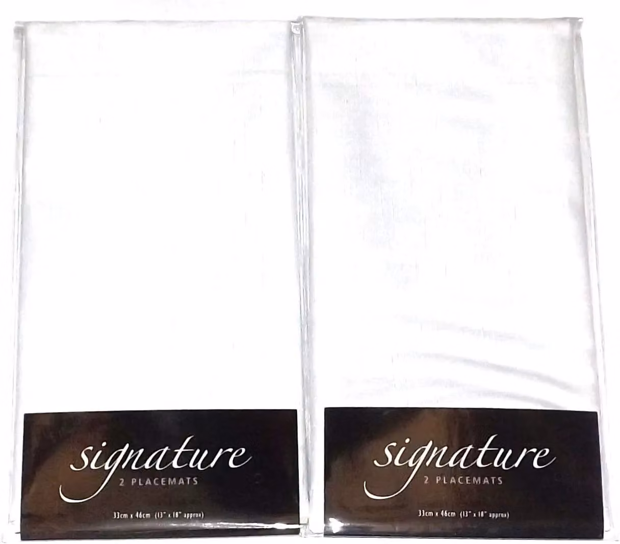 Gr8 Home Set of 4 White Polyester Rectangular Placemats – 3