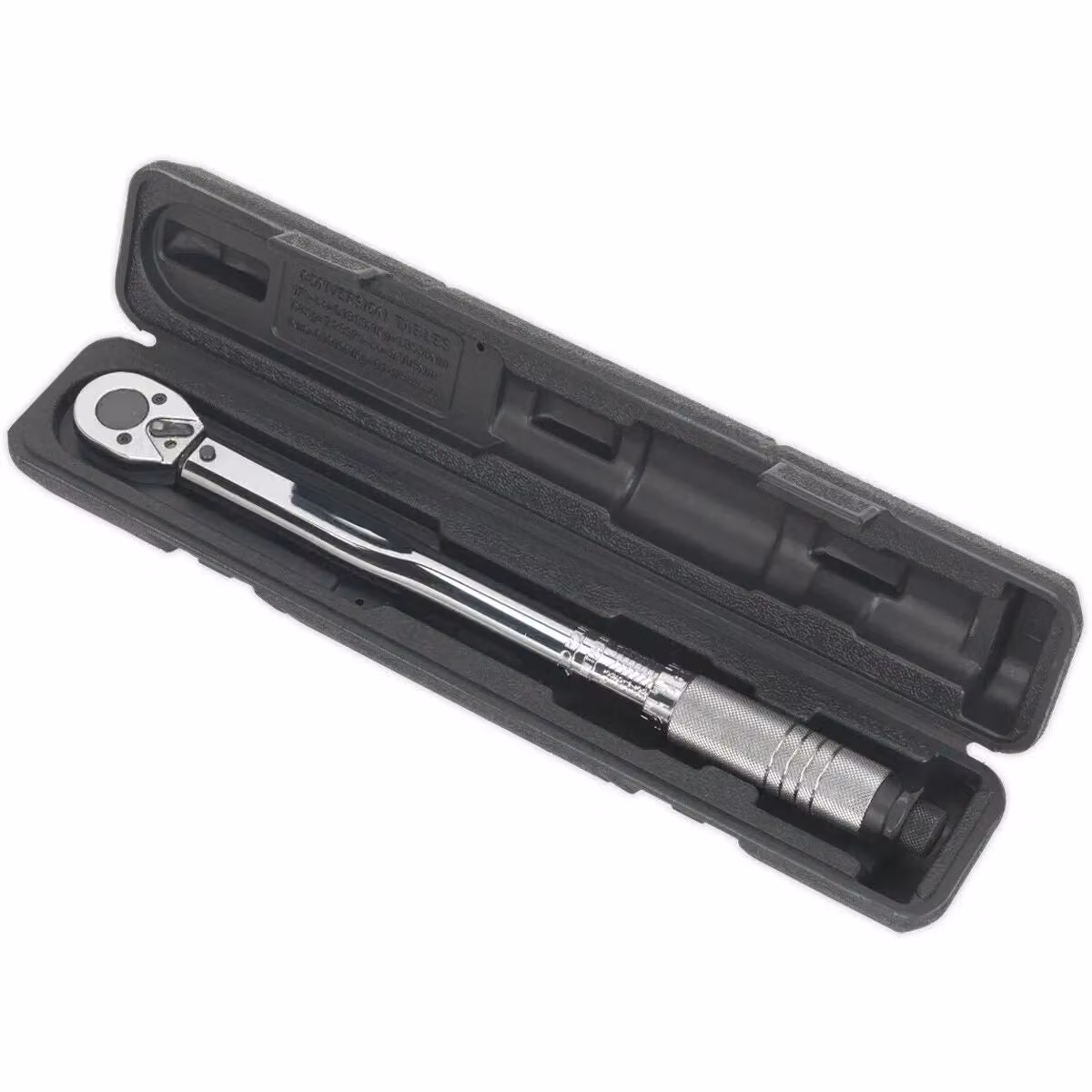 Loops 3/8 inch Square Drive Ratchet Torque Wrench in Silver and Multicolour, Hardened Steel – 2