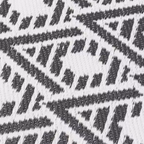 JVL Geometric Pattern Reversible Outdoor Rug in Black, W/D: 120 x 170 cm – 4