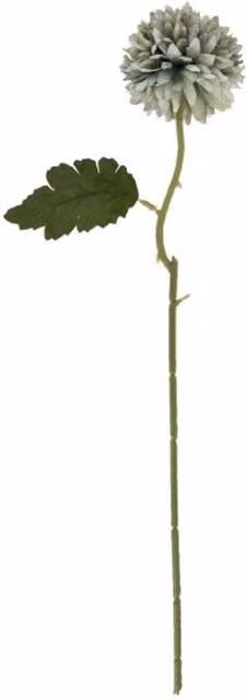 Lemon Pavilion Furniture and Decor Plastic Short Chrysanthemum Stem in Green and Blue, H: 38 cm
