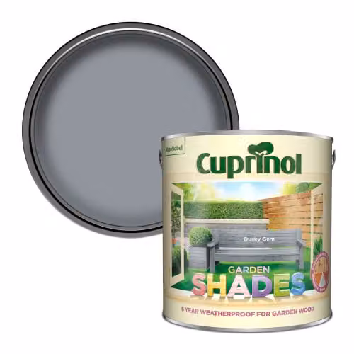 Cuprinol Garden Shades Wood Paint in Dusky Gem Grey, 2.5 l – 1