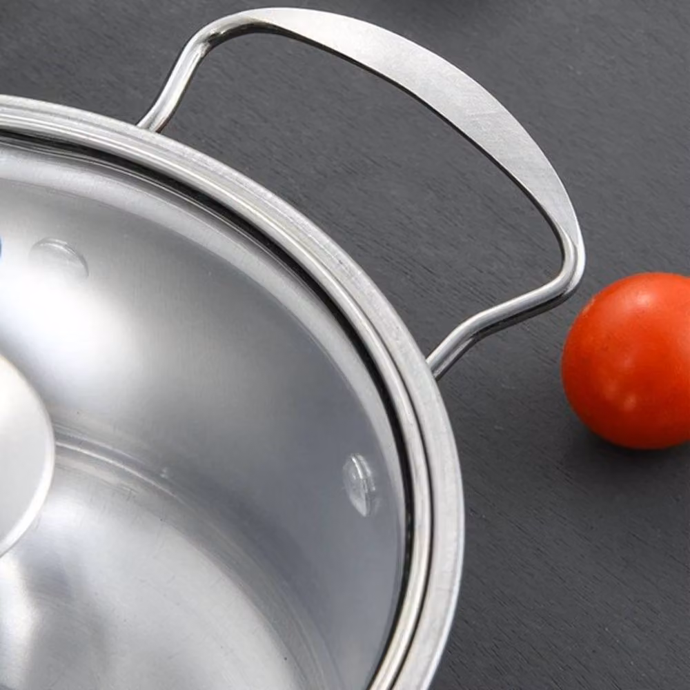FLAVORA Stainless Steel Uncoated Stockpot in Silver – 4
