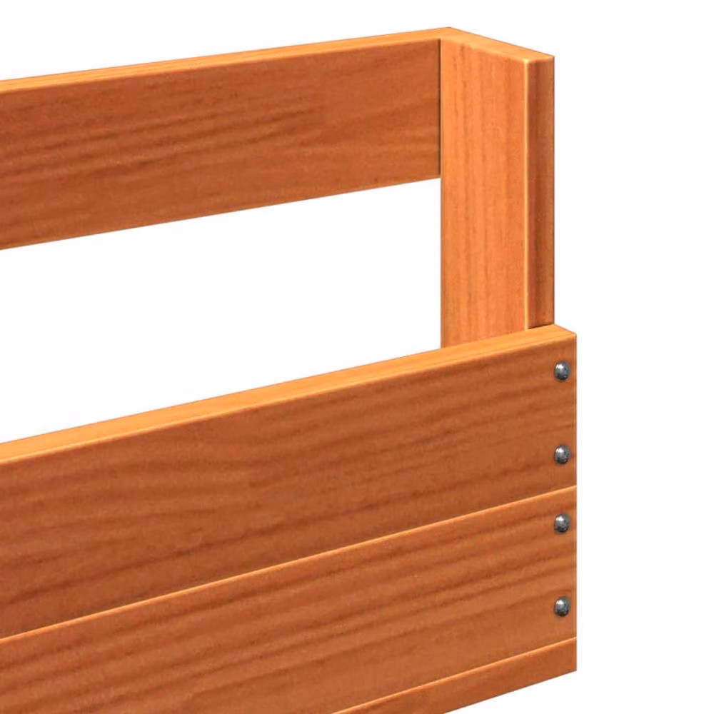 Berkfield Home Beautiful Wall-mounted Pine Shoe Racks, 2 Pack, Wax Brown, W: 59 cm, D: 23.5 cm, H: 8.5 cm – 6