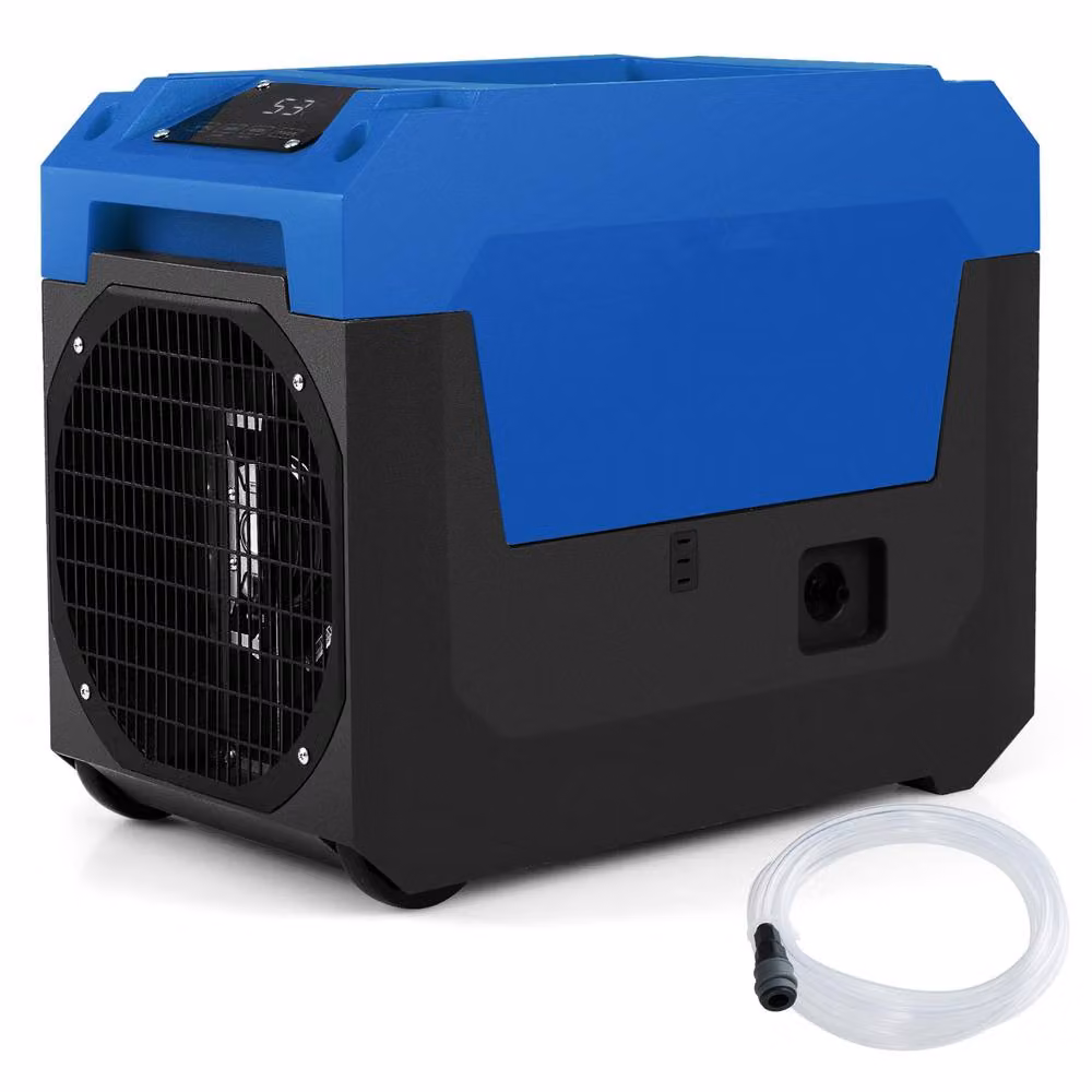 Costway Commercial Industrial Dehumidifier with Pump, 60L/Day, Blue – 10