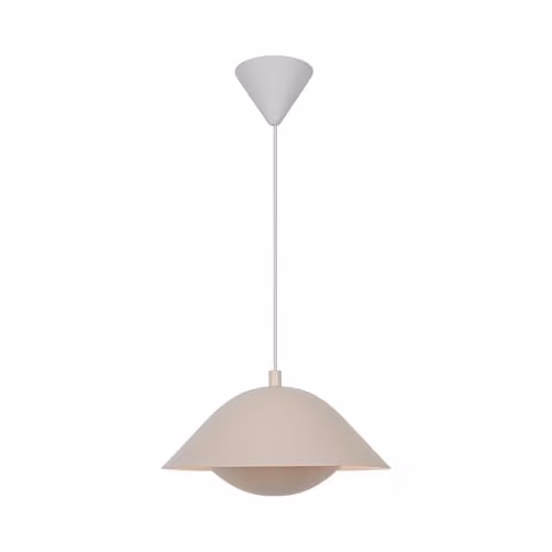 Nordlux Freya Suspended Pendant Light in Brown and Beige Metal with E27 Socket