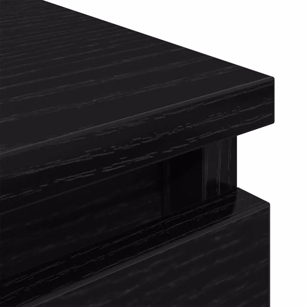 Berkfield Home Modern Matt Black TV Cabinet in MDF, W/D/H: 80 x 35 x 54 cm – 5