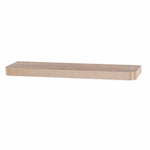 Core Products Trent Narrow Floating Shelf, Oak Effect, Brown, W/D/H: 80.0 x 14.5 x 38.0 cm