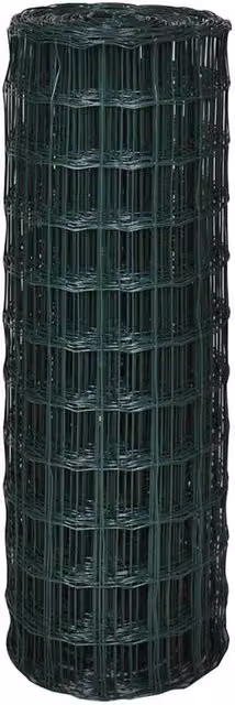 Berkfield Home Beautiful Euro Fence Steel PVC Coated Green 10 x 1 m – 1