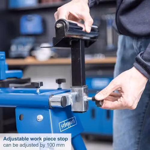 Scheppach UMF1600 Universal Mitre Saw Stand, Foldable and Height Adjustable, Blue – 3