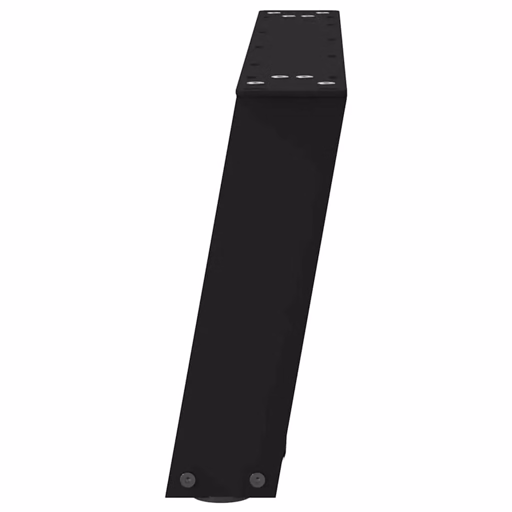 Berkfield Home U-Shaped Coffee Table Legs, 2 Pieces, Black Matt Steel, H: 60 cm, W: 30-31 cm – 4