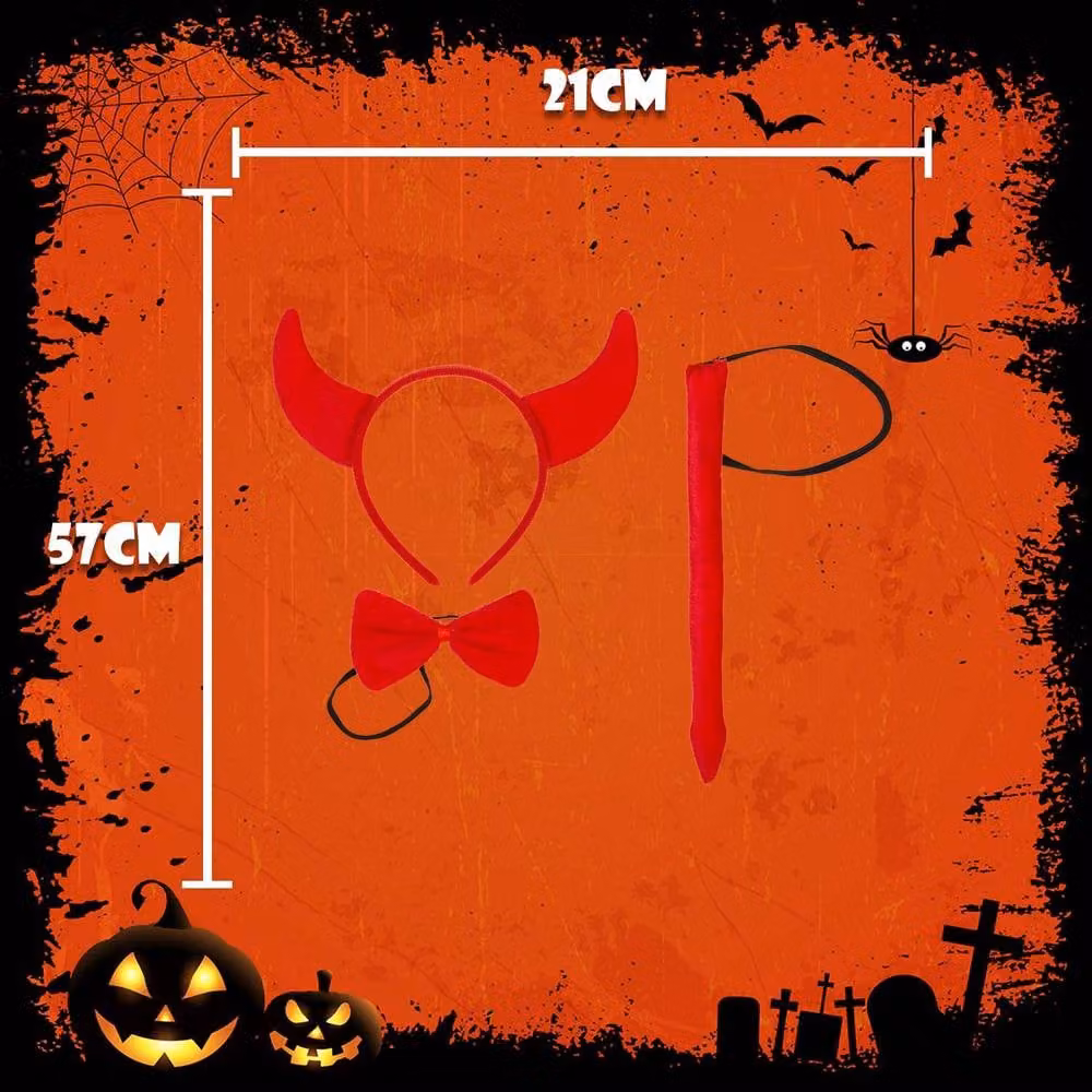 VFM e-Store Halloween Dress Up Set Party Accessories Decoration in Red – 2