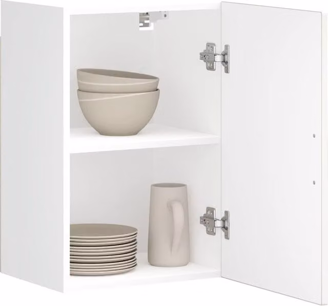 Berkfield Home Porto High Gloss White Engineered Wood Wall Cabinet