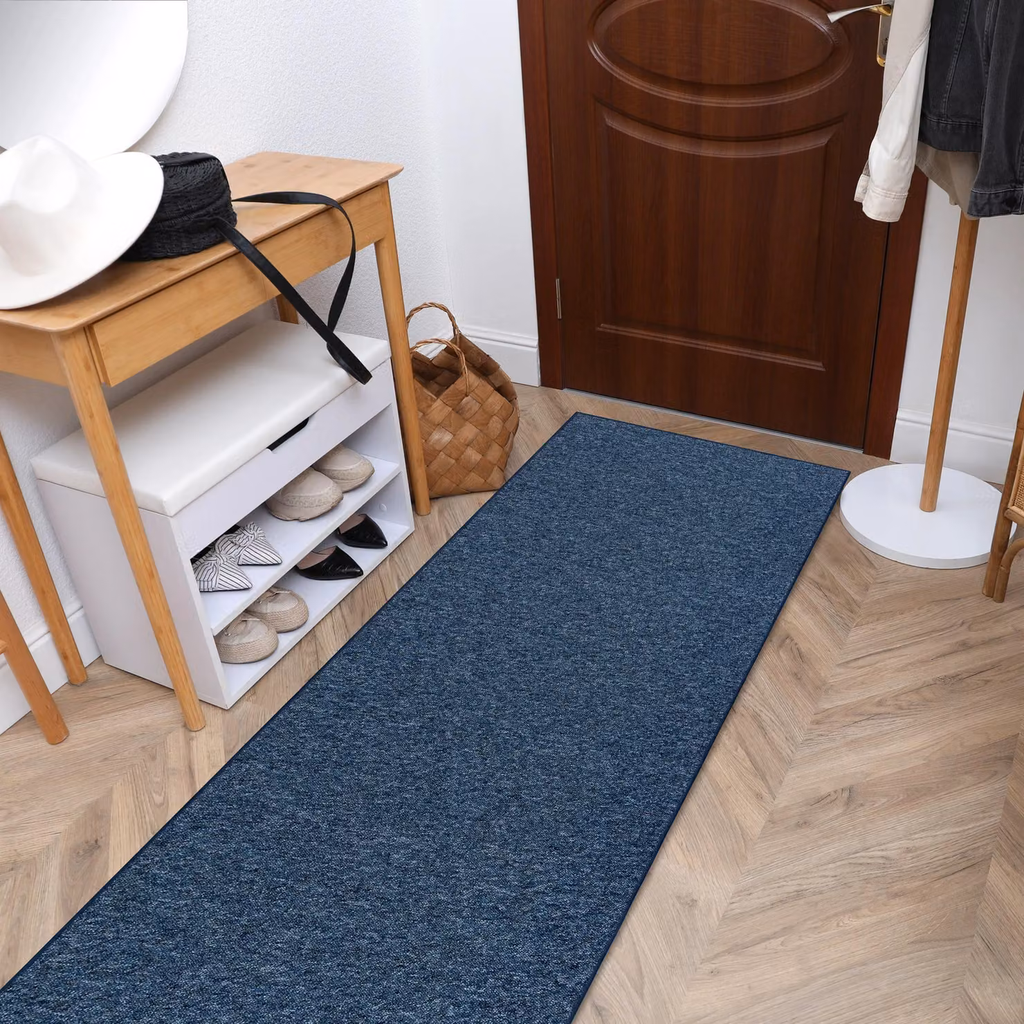 RugsX Superstar 380 Runner in Blue, W: 50 cm, L: 330 cm – 4
