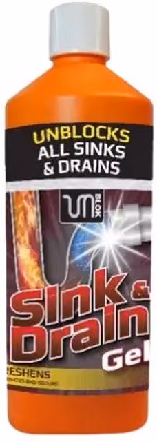 Unblok Sink Drain Gel, 1 litre, White