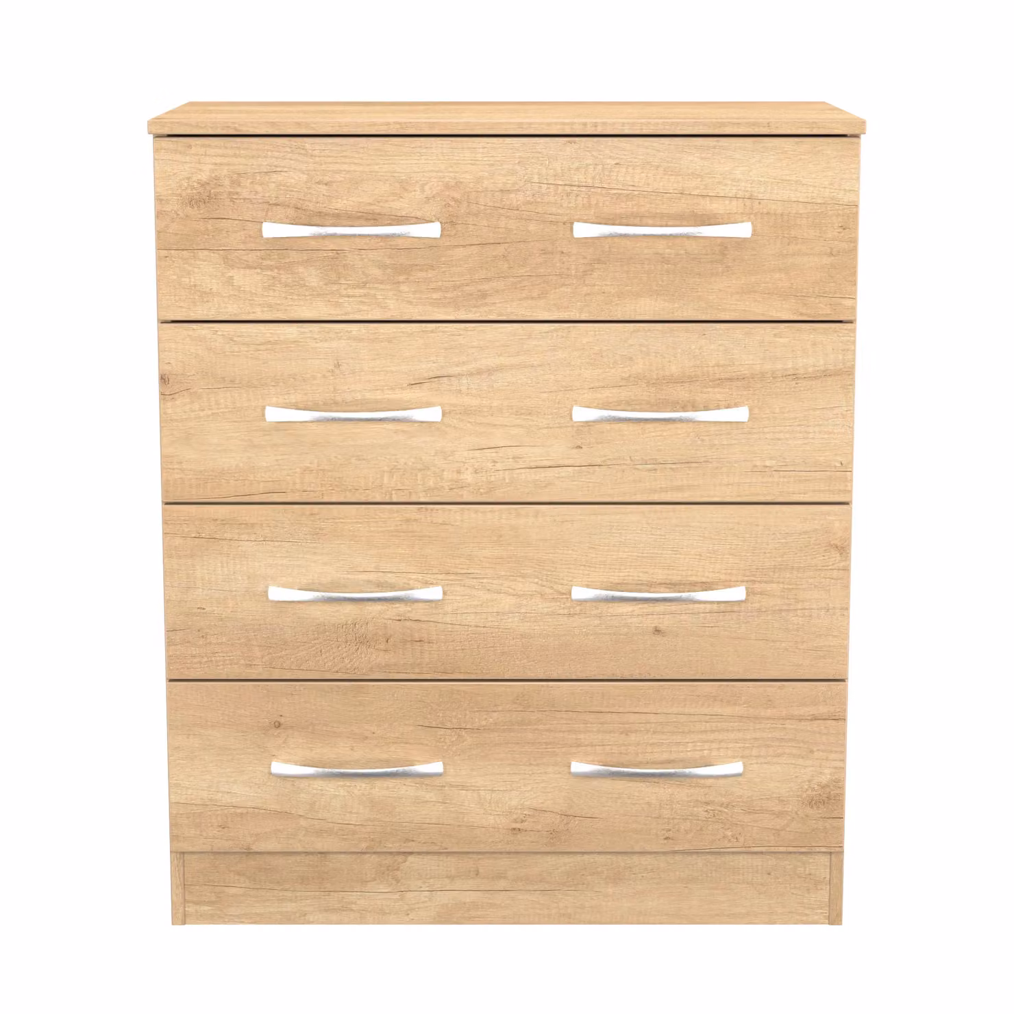 Ready Assembled 2 U Hampshire 4 Drawer Chest in Light Brown – 2