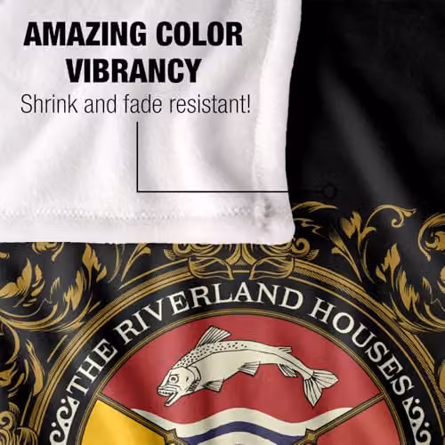 Warner Bros. Game of Thrones Riverland Houses Super Soft Fleece Throw Blanket, Multicolour – 3
