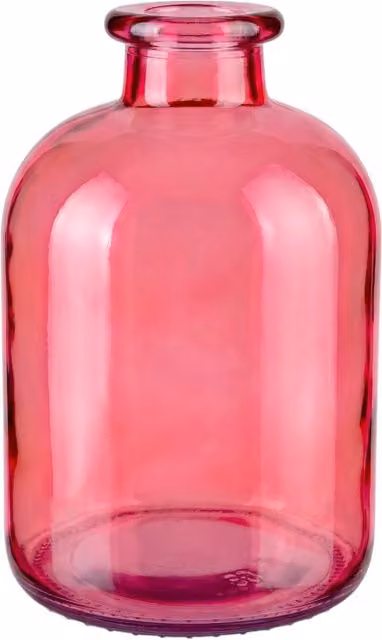 Kingsbury Gifts Classic Rounded Glass Tabletop Vase in Pink