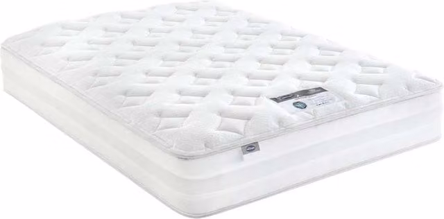 Silentnight 2000 Hybrid Memory Foam Pocket Spring Medium Mattress, White, W: 140 cm, L: 200 cm